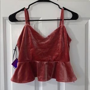 Velvet tank top